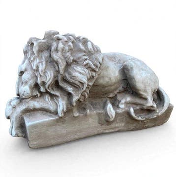 sculptuur, Coppia leoni - 20 cm - Canovas leeuwenpaar —