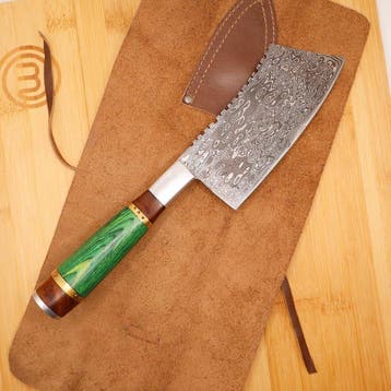 Cuchillo - Keukenmes - Nakiri bch - Hout, Messing,