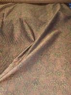 Hofreflecties: Barok Damast in Brons en Goudbruin - Textiel, Antiek en Kunst