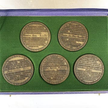 Penning - Set of 5 Bronze Medals – Great Masters of