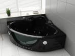 Veiling - Whirlpool Massagebad - Zwart - Hoekbad - 152x152x6, Nieuw