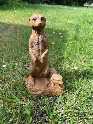 Decoratief ornament - Europa - Gietijzeren Meerkat, Antiek en Kunst
