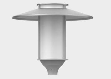 ROSA ELBA INOX 38W modern rond LED armatuur voor straat en p, Verzenden
