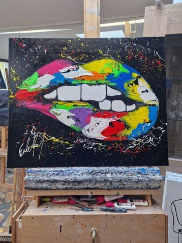 Henry Escobar - lèvre colore, Antiek en Kunst