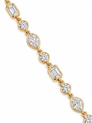 Tennis armband - 18 karaat Geel goud - 3.27ct. tw. Diamant