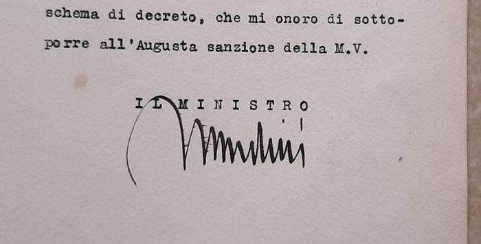 Regno dItalia Ministero della Guerra il Ministro Benito, Collections, Cinéma & Télévision