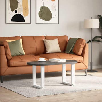 vidaXL Salontafelpoten 2 st U-vormig 28x(42-43) cm staal wit, Verzenden, Nieuw