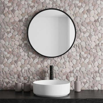 vidaXL Kiezeltegels Beige en lichtroze 30 x 30 cm Rivier, Verzenden, Nieuw