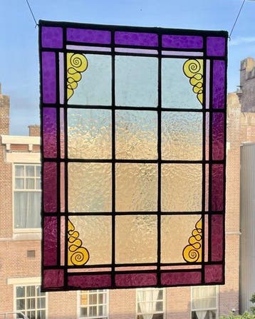 Glas-in-loodraam - 1930-1940