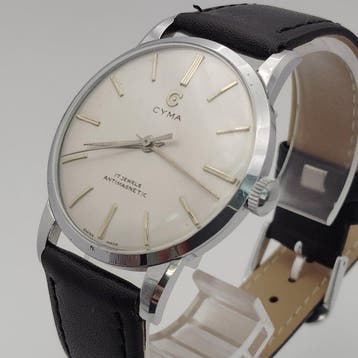 Cyma - Vintage Manual Wind Antimagnetic - Sans prix de, Handtassen en Accessoires, Horloges | Heren, Nieuw