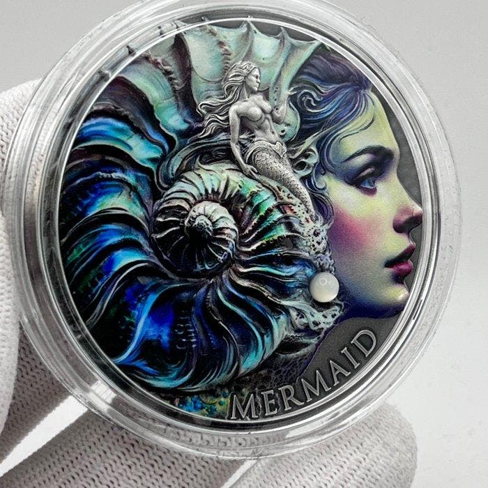 Kameroen. 2,000 Francs 2025 – Nature Spirits: Mermaid – 2 oz, Timbres & Monnaies, Monnaies | Europe | Monnaies non-euro