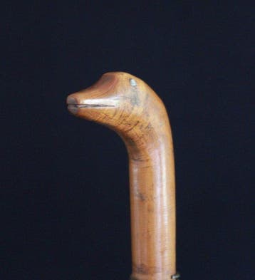 Wandelstok - Hout - Antieke wandelstok, Antiek en Kunst