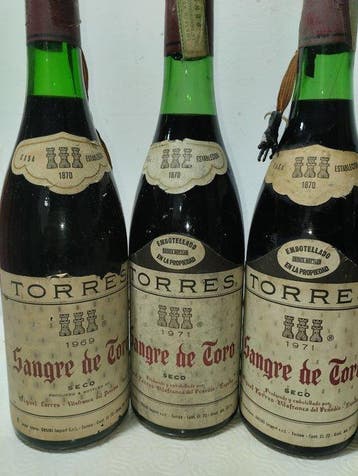1969, 1971 (x3), 1974, 1975 Torres, Sangre De Toro - Penedes