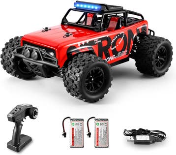 RC Monstertruck 4WD | OP = OP | 60 min raceplezier (rc auto), Hobby en Vrije tijd, Elektro, Gebruikt, Verzenden, Auto offroad
