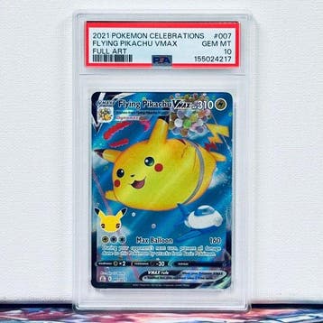 Pokémon Graded card - Flying Pikachu VMAX #007 2021 POKEMON, Hobby en Vrije tijd, Nieuw