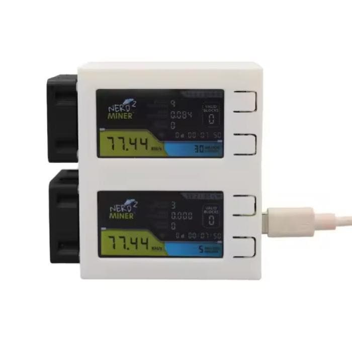 Nerdminer S19 Mini - LCD Display - NMMiner USB Crypto, Telecommunicatie, Mobiele telefoons | Toebehoren en Onderdelen, Nieuw, Verzenden