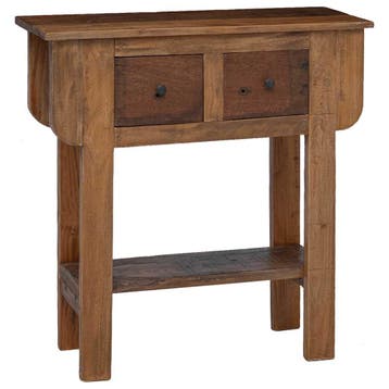 vidaXL Wandtafel 80x35x80 cm gemengd gerecycled hout, Verzenden, Nieuw