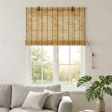 vidaXL Rolgordijn Naturel 100 x 160 cm Riet, Huis en Inrichting, Stoffering | Gordijnen en Lamellen, Verzenden, Nieuw