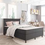 vidaXL Boxspringframe stof grijs 180x200 cm, Verzenden