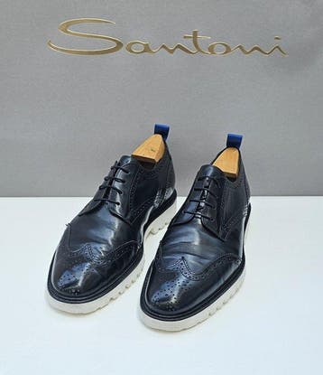 SANTONI -Limited Edition - Veterschoenen - Maat: EU 42, EU, Nieuw