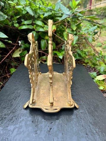 Brievenhouder - Messing - Art Nouveau-stijl, Antiek en Kunst