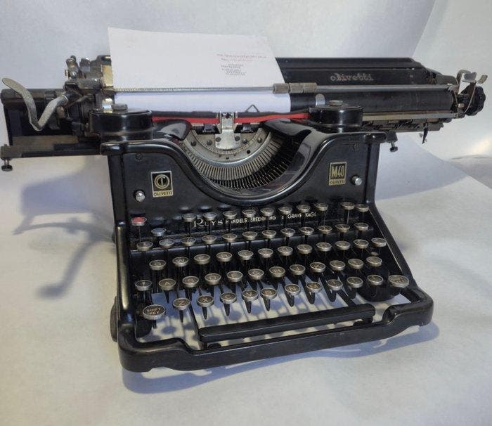 Olivetti, M40 - Typemachine - 1940-1950, Antiek en Kunst, Kunst | Designobjecten