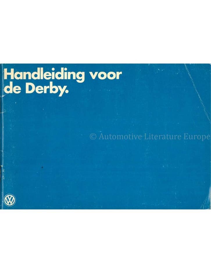 1978 VOLKSWAGEN DERBY INSTRUCTIEBOEKJE NEDERLANDS, Autos : Divers, Modes d'emploi & Notices d'utilisation