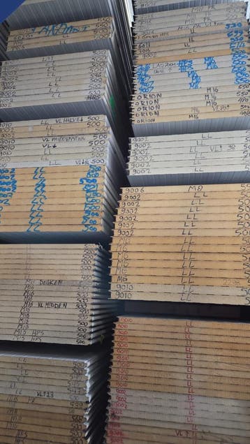 Wandplaten,gevelplaten,sandwichpanelen,groen,zwart,antraciet, Doe-het-zelf en Bouw, Platen en Panelen, Verzenden, Nieuw