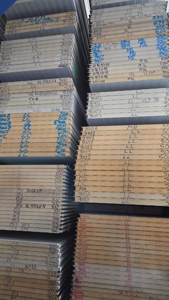 Wandplaten,gevelplaten,sandwichpanelen,groen,zwart,antraciet, Doe-het-zelf en Bouw, Platen en Panelen, Nieuw, Verzenden