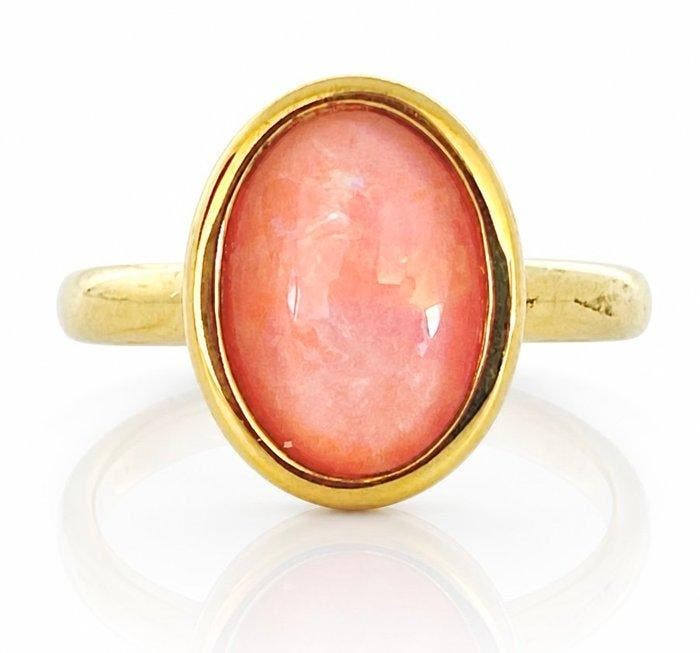 925 zilver, Opaltriplette - Ring, Verzamelen, Mineralen en Fossielen