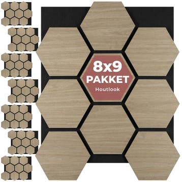 Akoestische panelen Sonic Shield houtlook - donker eiken, Verzenden