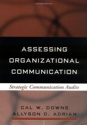 Assessing Organizational Communication 9781593850104, Verzenden, Cal W. Downs