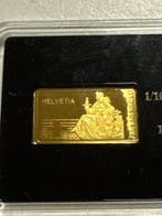Wereld. Gold medal Helvetia 1/100 oz(.999) (Zonder