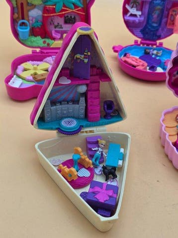 Mattel - Speelgoed Polly pocket x 5, Antiek en Kunst