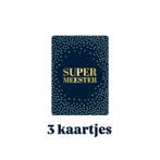 3 kleine kaartjes SUPER MEESTER - leerkracht - onderwijs..., Ophalen of Verzenden, Nieuw