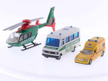 Schaal 1:55 Siku 1931, 2016 en 2538 set van 3 hulpdienstv..., Ophalen of Verzenden