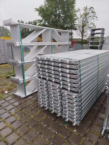 Multidirectionele steiger – 50m² – nieuw – €2600, Bricolage & Construction, Échafaudages, Ophalen of Verzenden, Neuf, Échafaudage de façade