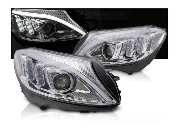 LED Tube koplampen dynamisch Chrome geschikt voor Mercedes, Autos : Pièces & Accessoires, Éclairage, Envoi