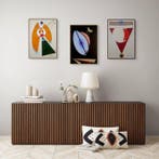 El Camino - Triptych in Abstract Style, Antiquités & Art, Art | Peinture | Moderne