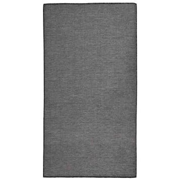 vidaXL Buitenkleed platgeweven 80x150 cm grijs, Maison & Meubles, Verzenden
