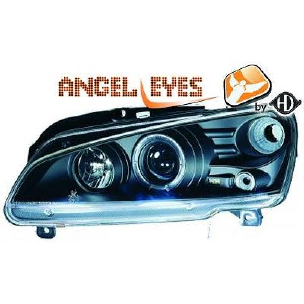 Koplampen geschikt voor Peugeot 106 96-03 | Angel Eyes | Zwa, Auto-onderdelen, Verlichting, Nieuw, Peugeot, Verzenden