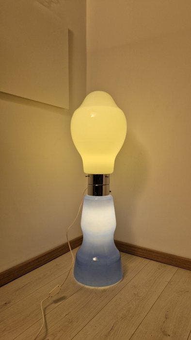 Murano - Staande lamp - Birillo Blu - Glas, Metaal, Antiquités & Art, Art | Objets design