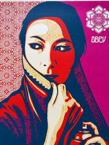 Shepard Fairey (OBEY) (1970) - Commanda (Fuchsia)