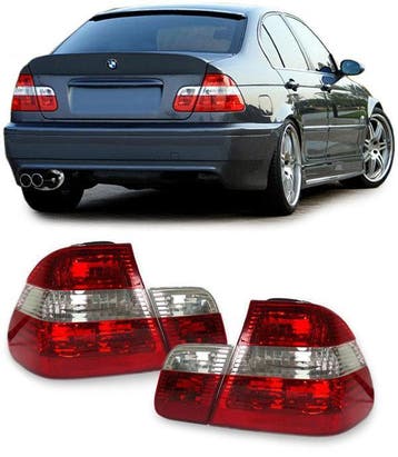 Achterlichten MW 3 serie E46 sedan rood wit 2001 2005 B6001
