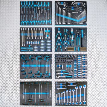 Datona Gereedschapsset 297-delig in carbon look softmodules, Doe-het-zelf en Bouw, Gereedschap | Handgereedschap, Ophalen of Verzenden