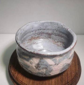 Japanse Shino-keramiek Matcha-chawan door Godai Sanshir,