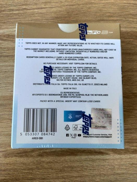 2025/26 Topps Team Set Argentina - 1 Sealed box - Near Mint, Verzamelen, Stickers