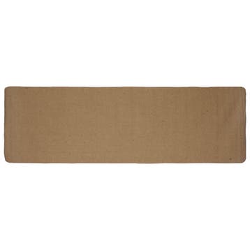 vidaXL Gebied Tapijt Lichtbruin 80 x 200 cm Jute, Maison & Meubles, Verzenden