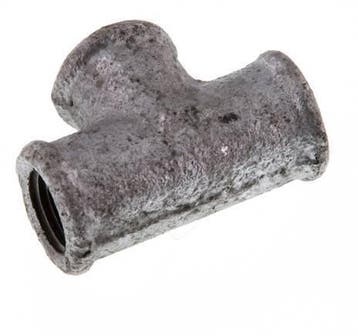 Rp 1/4 Verzinkt Gietijzeren T-stuk 25 Bar [2 Stuks], Verzenden