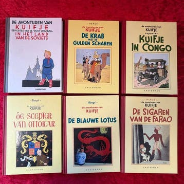 Kuifje 1 t/m 9 - Kuifje in Amerika. en 8 andere - 9 Album -, Nieuw